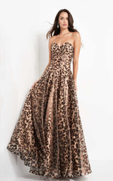 2 of 8 Jovani 04697 Dress Coffee