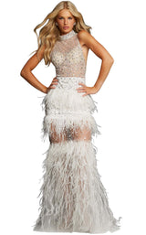 1 of 4 Jovani 07317 Off-White