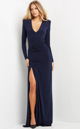 1 of 4 Jovani 07485 Dress Navy