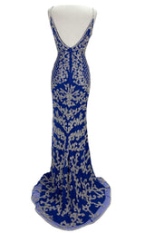 7 of 10 Paul Rekhi 1001 Dress Royal-Blue