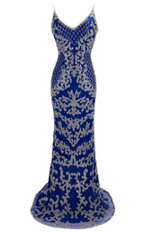 1 of 10 Paul Rekhi 1001 Dress Royal-Blue