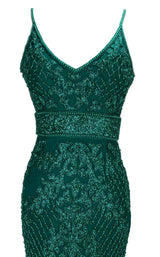 11 of 14 Paul Rekhi 1002 Dress Green