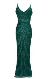 1 of 14 Paul Rekhi 1002 Dress Green