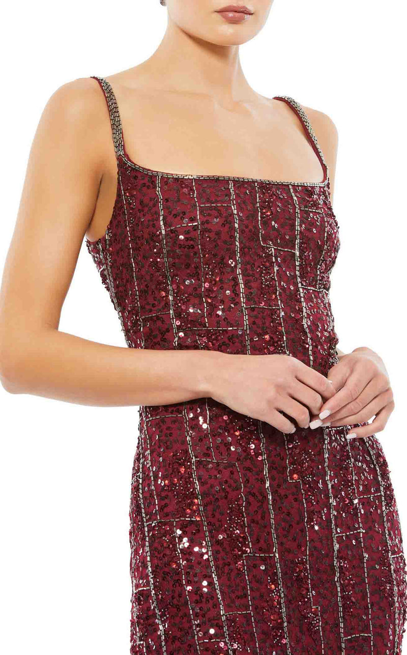 Mac Duggal 10770 Burgundy