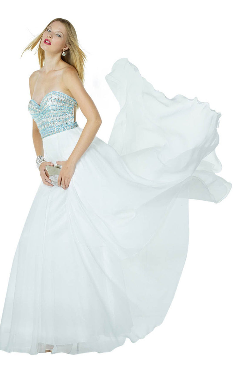 Alyce 1078 Diamond White-Turquoise