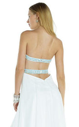 6 of 6 Alyce 1078 Diamond White-Turquoise