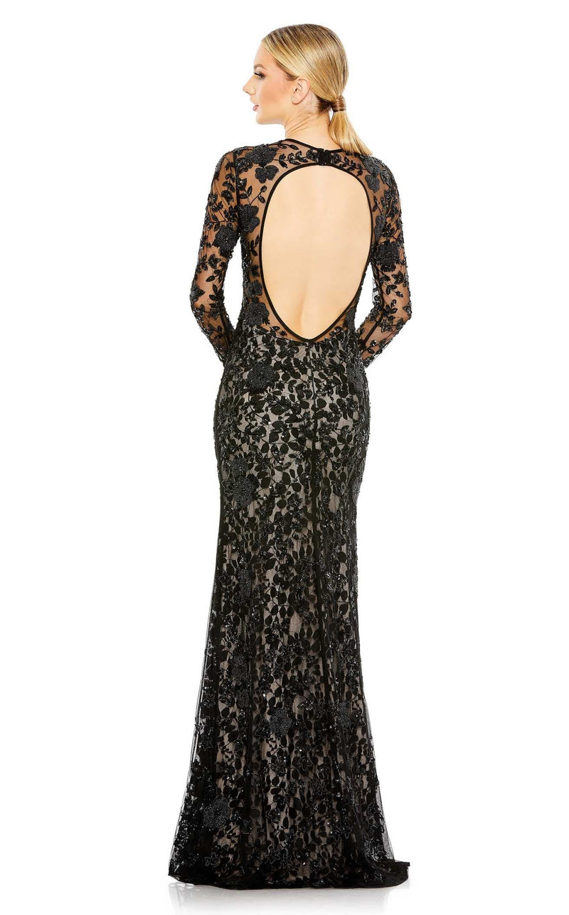 Mac Duggal 10821 Dress Black-Nude