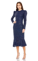 2 of 6 Mac Duggal 10865 Dress Navy