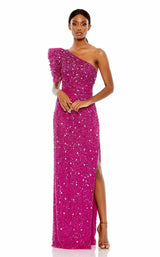 1 of 3 Mac Duggal 10912 Dress Hot-Pink