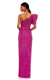 2 of 3 Mac Duggal 10912 Dress Hot-Pink