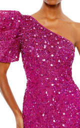 3 of 3 Mac Duggal 10912 Dress Hot-Pink