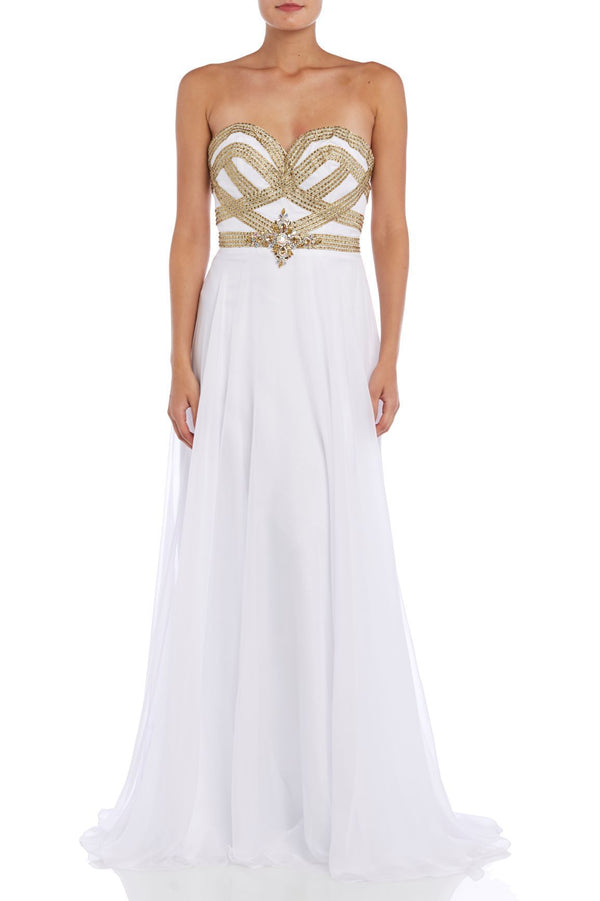 Alyce 1094 White/Gold