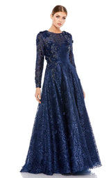 3 of 5 Mac Duggal 11121 Dress Navy