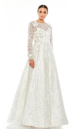 2 of 5 Mac Duggal 11121 Dress White