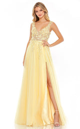 1 of 3 Mac Duggal 11201 Dress Yellow