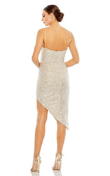 2 of 3 Mac Duggal 11287 Dress Silver-Nude