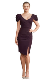 3 of 8 Daymor 1184 Dress Aubergine