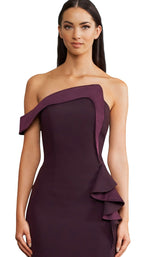 8 of 10 Daymor 1188 Dress Aubergine