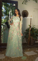 1 of 2 Primavera Couture 12021 Mist-Green