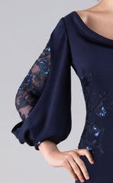 5 of 5 Gia Franco 12055 Dress Navy