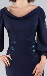 4 of 5 Gia Franco 12055 Dress Navy