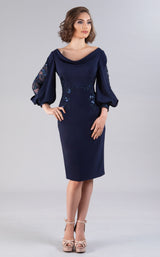 2 of 5 Gia Franco 12055 Dress Navy