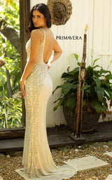 4 of 5 Primavera Couture 12063 Nude/Silver