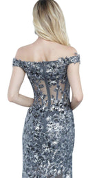 4 of 4 Jovani 1209 Grey