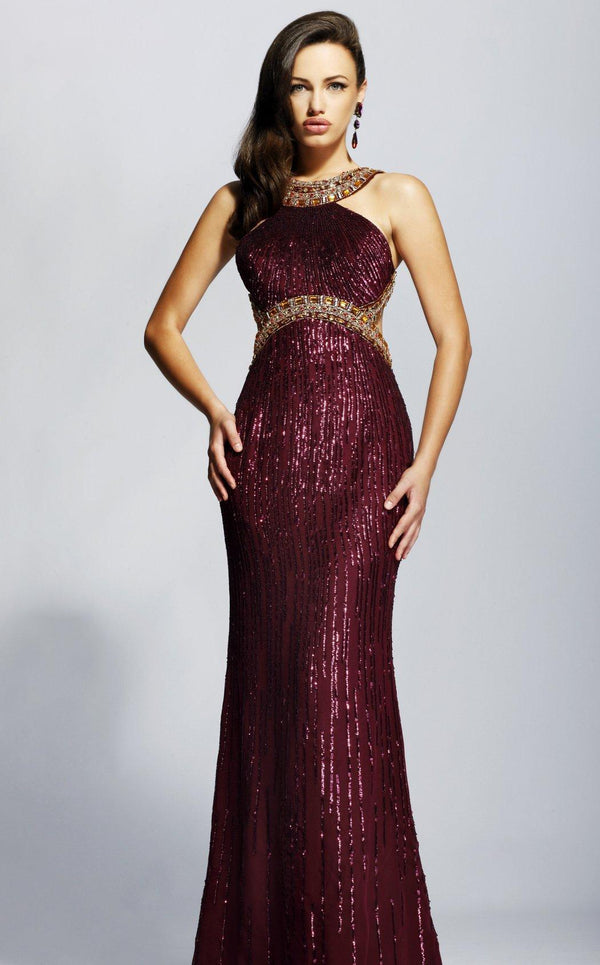 Sherri Hill 2013 Burgundy/Gold