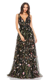 1 of 3 Mac Duggal 12282 Black-Multi