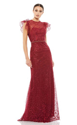 1 of 3 Mac Duggal 12465 Dress Deep-Red