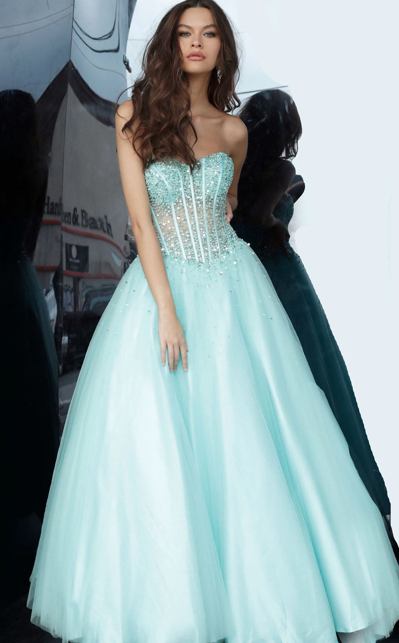 Jovani 1332BG Aqua-Aqua