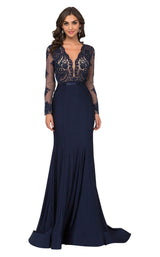 1 of 4 Cecilia Couture 1405 Navy