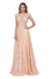 1 of 4 Cecilia Couture 1408 Peach