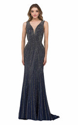 1 of 4 Cecilia Couture 1410 Navy