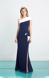 1 of 13 Daymor 1463 Dress Navy-White