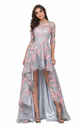 1 of 4 Cecilia Couture 1495 Silver/Floral