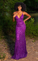 1 of 2 Cecilia Couture 1528 Violet-Purple