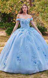 1 of 3 LaDivine 15702 Dress Light-Blue