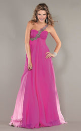 1 of 2 Jovani 159204 Dress Fuchsia-Ombre