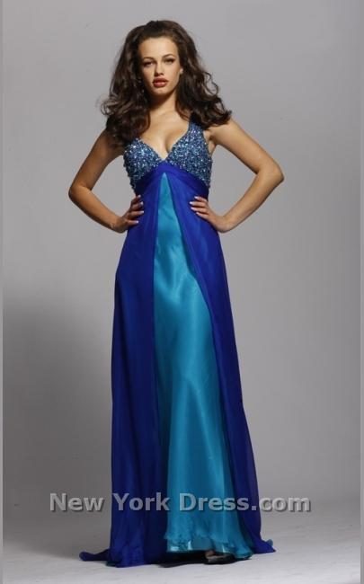 Sherri Hill 3035 Purple/Turquoise