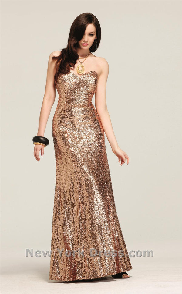 Faviana 6801 Gold Sequin