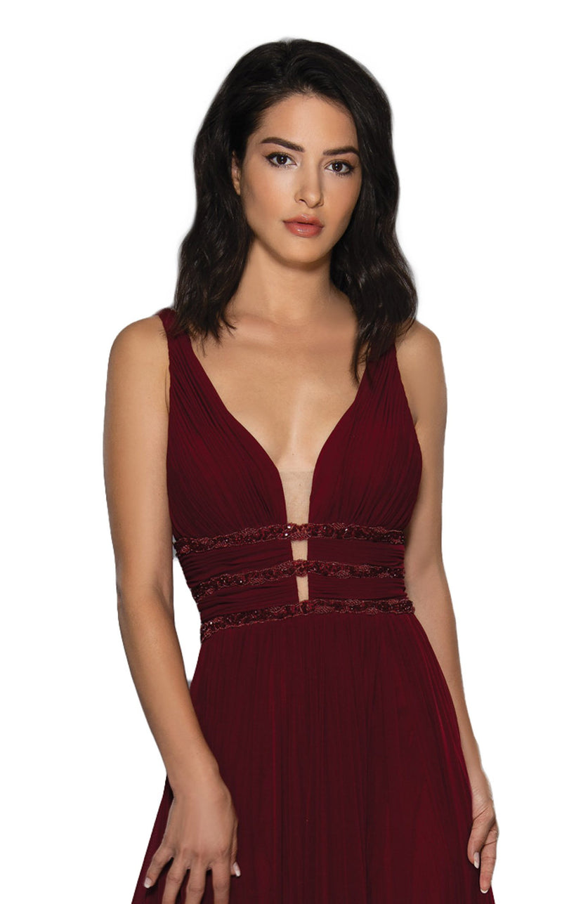 Stella Couture 18148 Dress Wine