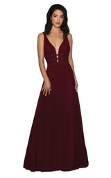 1 of 4 Stella Couture 18148 Dress Wine