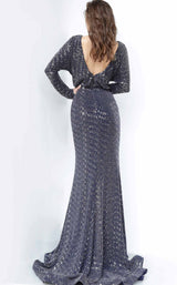 4 of 4 Jovani 1860 Navy/Silver