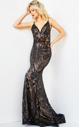 1 of 2 Jovani 06204 Black