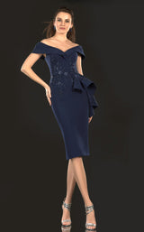 2 of 7 Terani 2021C2625 Dress Navy