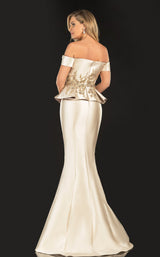 2 of 4 Terani 2021E2835 Dress Almond-Champagne