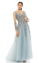 2 of 4 Mac Duggal 20295 Dress Platinum