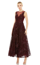 1 of 3 Mac Duggal 20421 Dress Burgundy